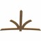 Ekena Millwork Davenport Timber Gable Bracket, Western Red Cedar, 96"W x 64"H x 1 1/2"D x 5 1/2"F, 16/12 Pitch GBW096X64X0206DAV00SWR - alternate 3